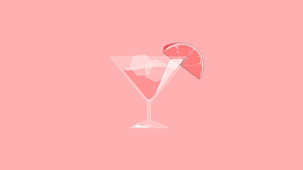 【アニメーション素材】お酒1~カクテル~(無料版あり!)
