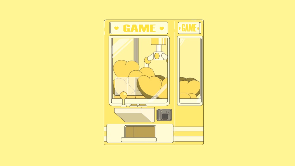 【配信者や編集におすすめ】【アニメーション素材】かわいいクレーンゲーム1(無料版あり!)