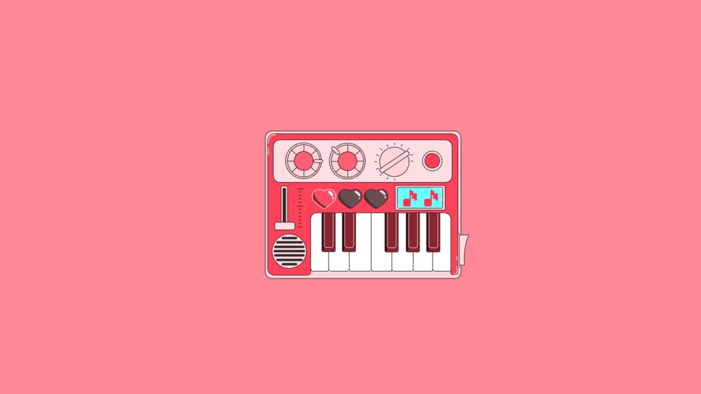 【透過アニメ素材】ピアノ1(お試し版あり)