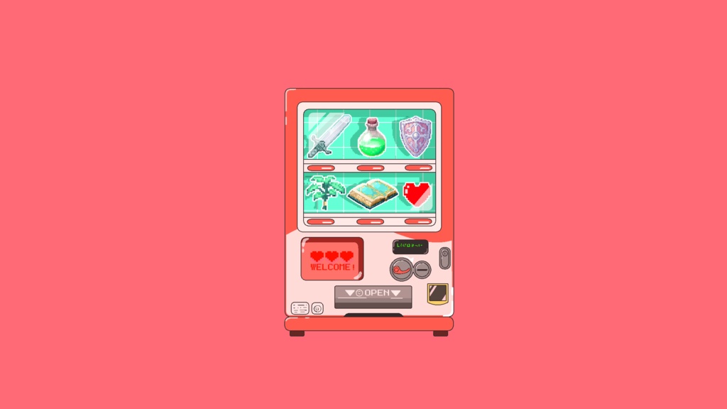 【透過アニメ素材】自販機2(お試し版あり)