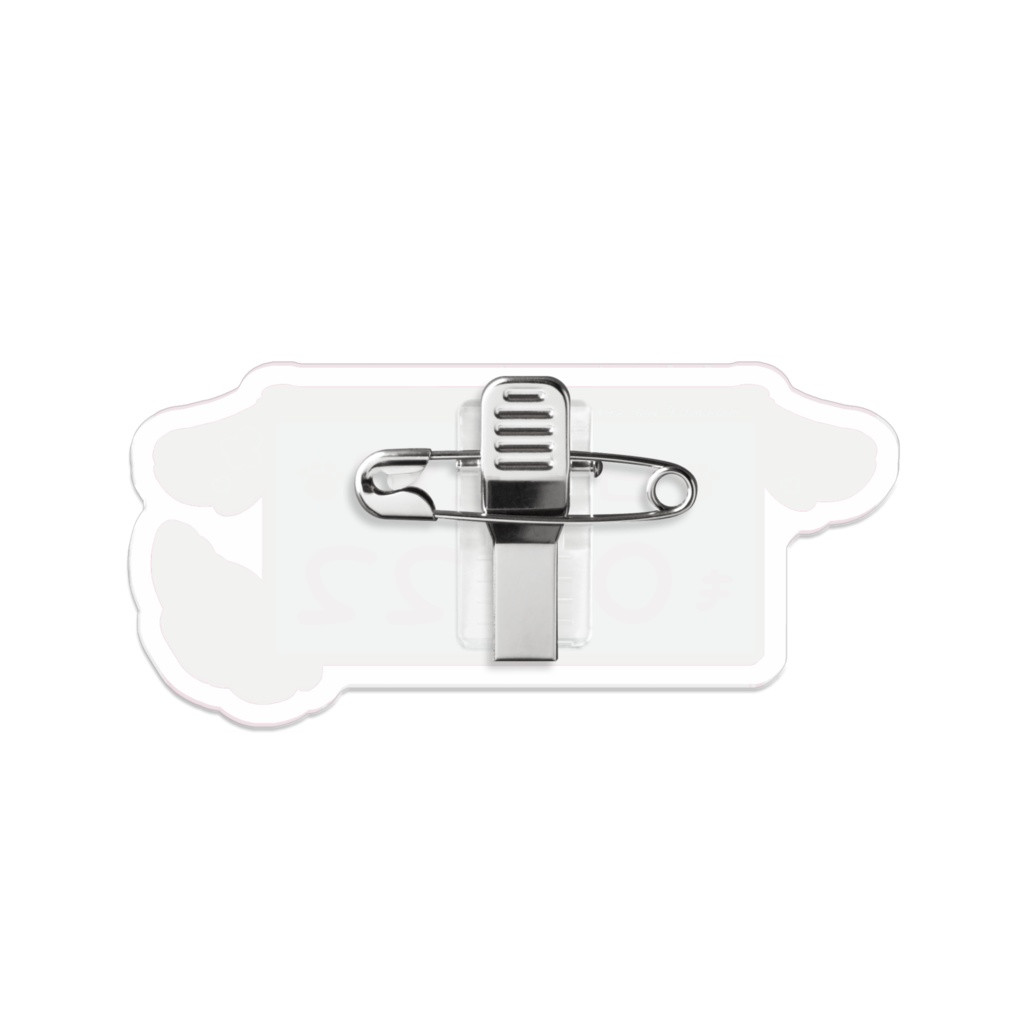 ナンバープレート風アクリルバッジ(♥)