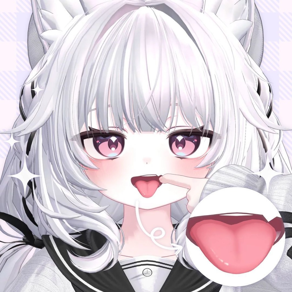 【プラム】 Pulm makeup + eyelashes + tongue Texture ₊˚⊹♡