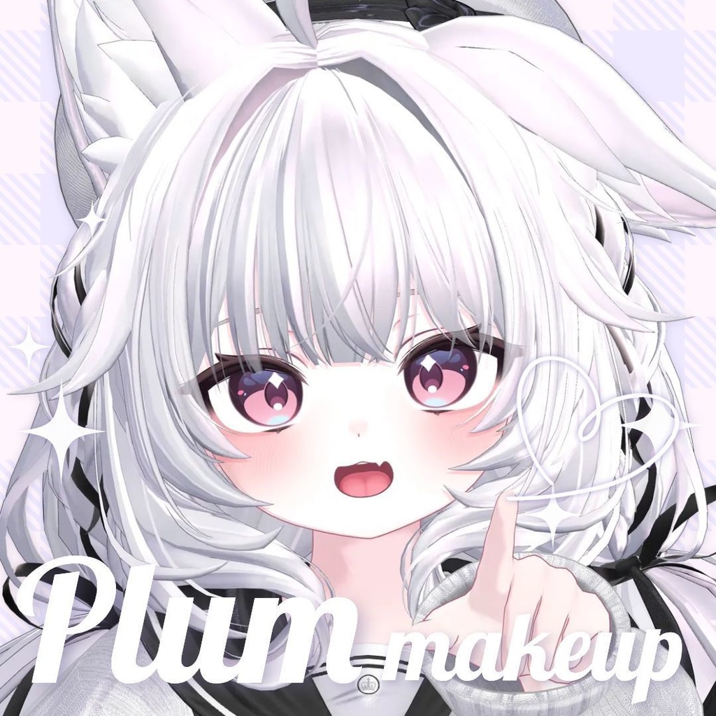 【プラム】 Pulm makeup + eyelashes + tongue Texture ₊˚⊹♡