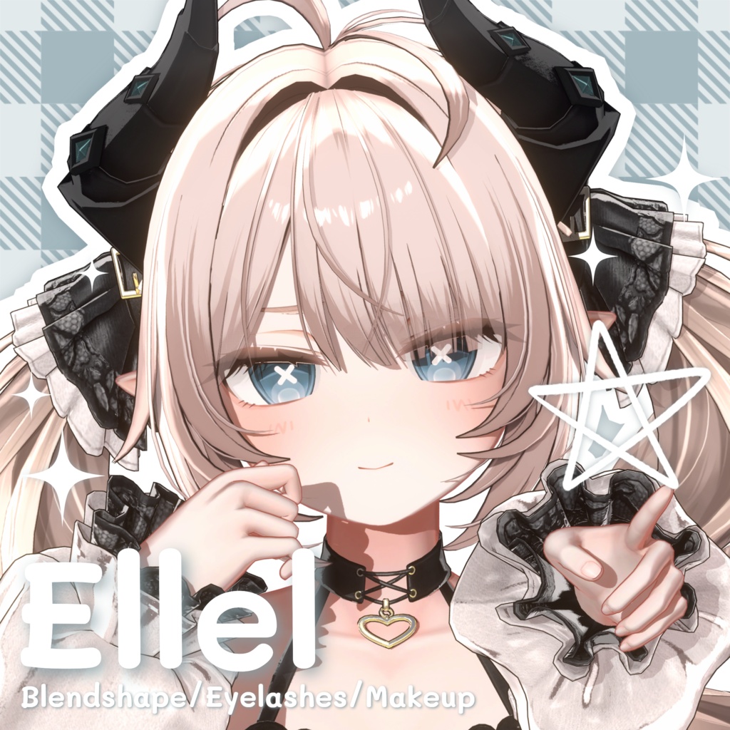 【エルエル】★ ⁺. Ellel Makeup texture + Face Blendshapes ⊹ ★ ⁺.