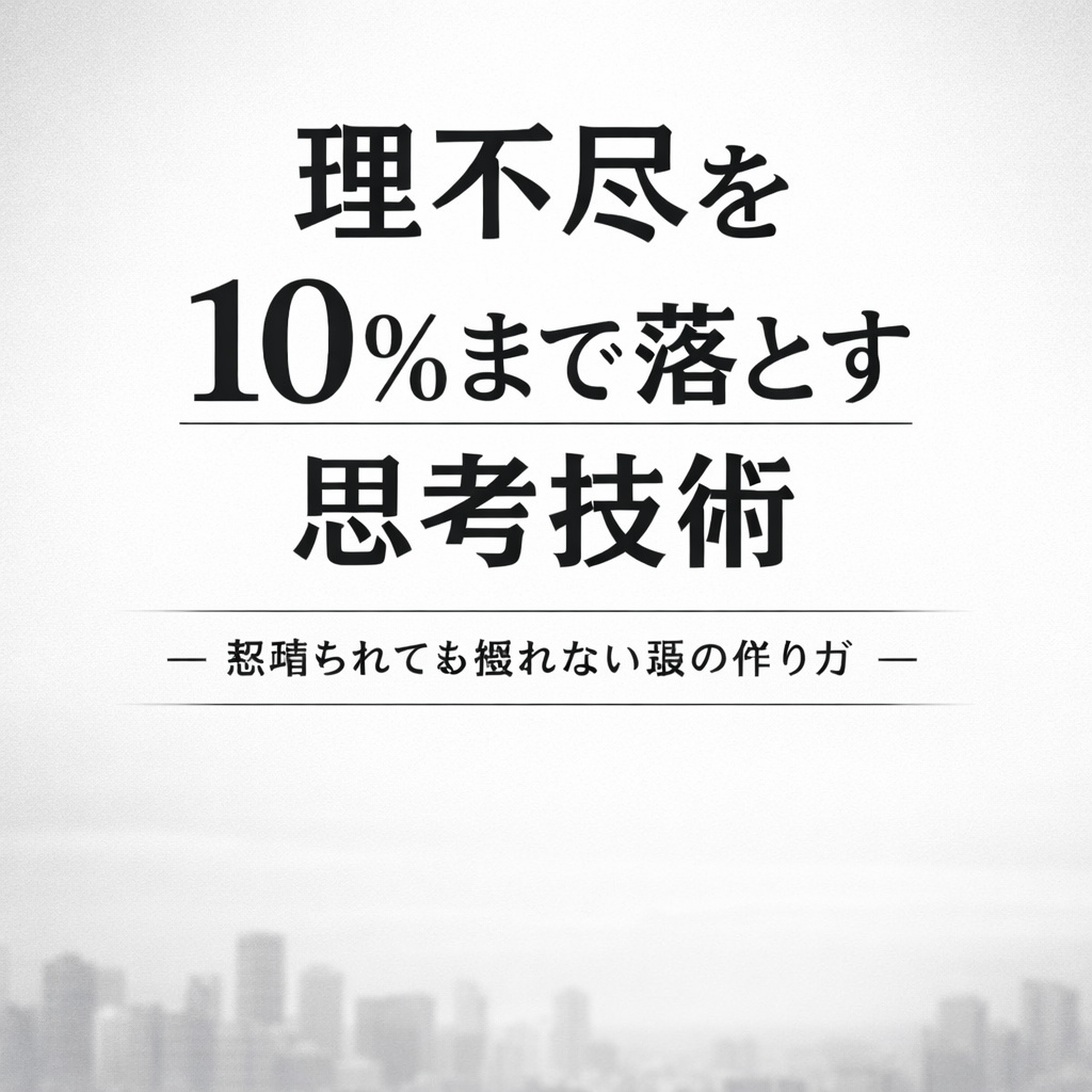 理不尽を10％まで落とす思考技術