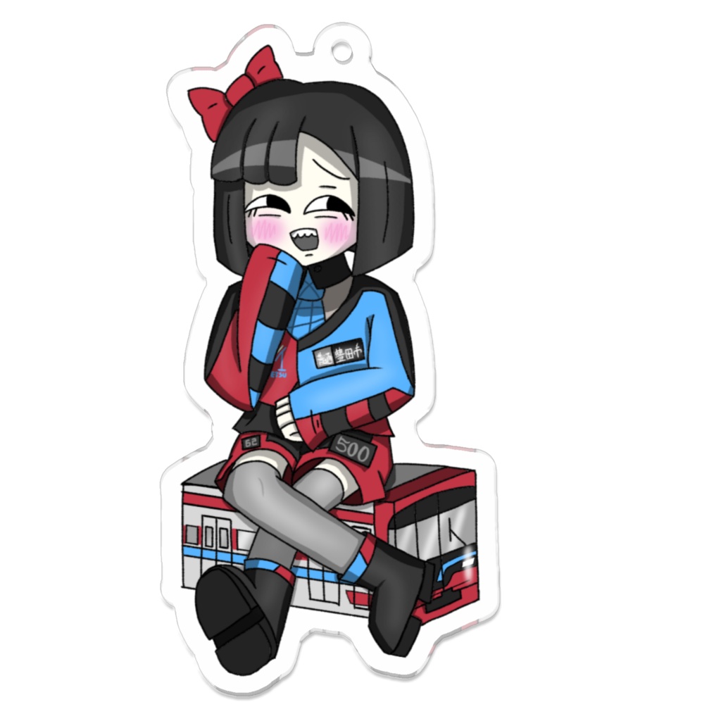 【鉄道擬人化】名鉄500系 WAOちゃん アクリルキーホルダー