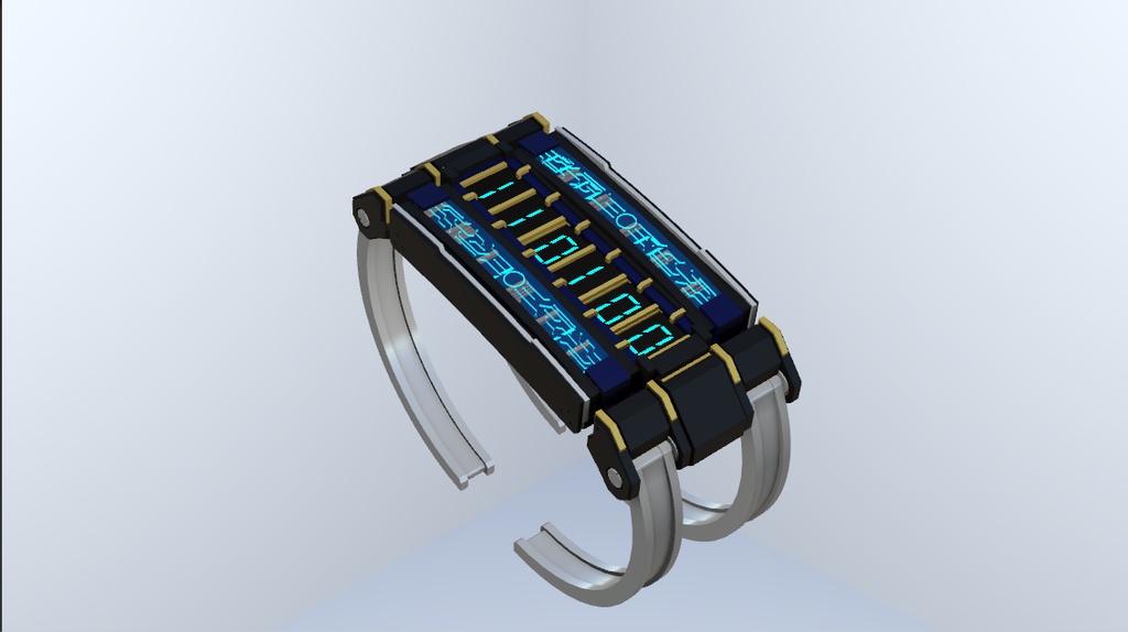 fbxモデル 二進数時計『binarius』