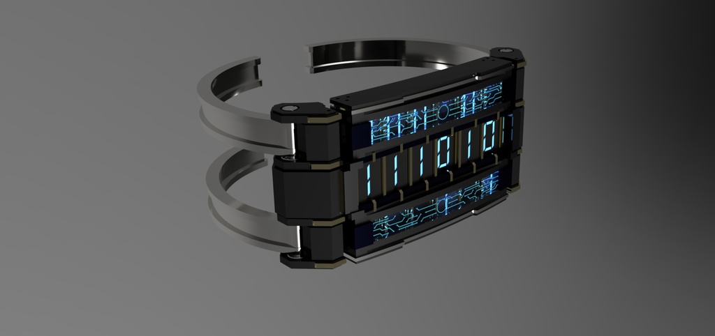 fbxモデル 二進数時計『binarius』