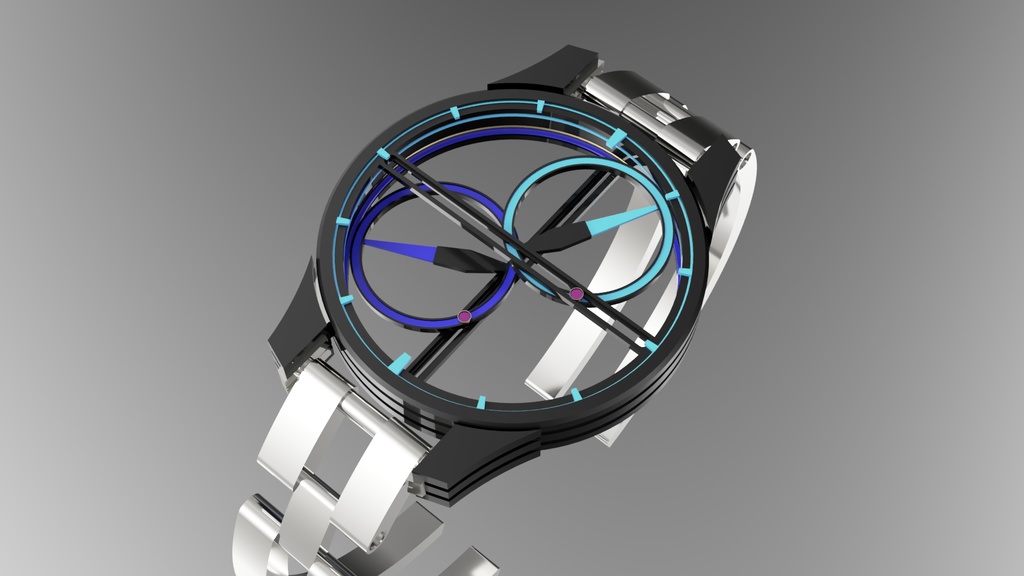 fbxモデル 対円時計『Tusi』