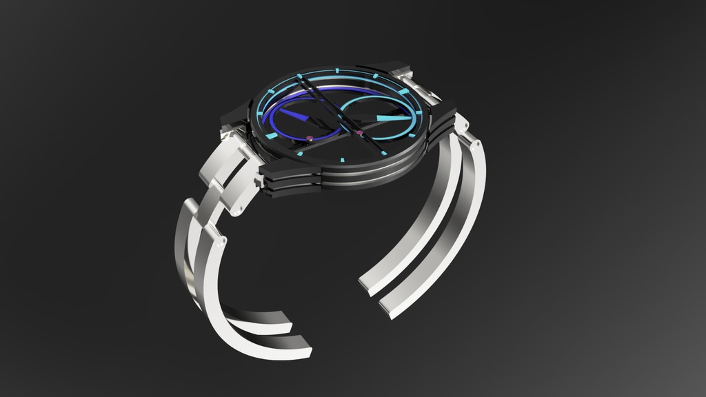 fbxモデル 対円時計『Tusi』