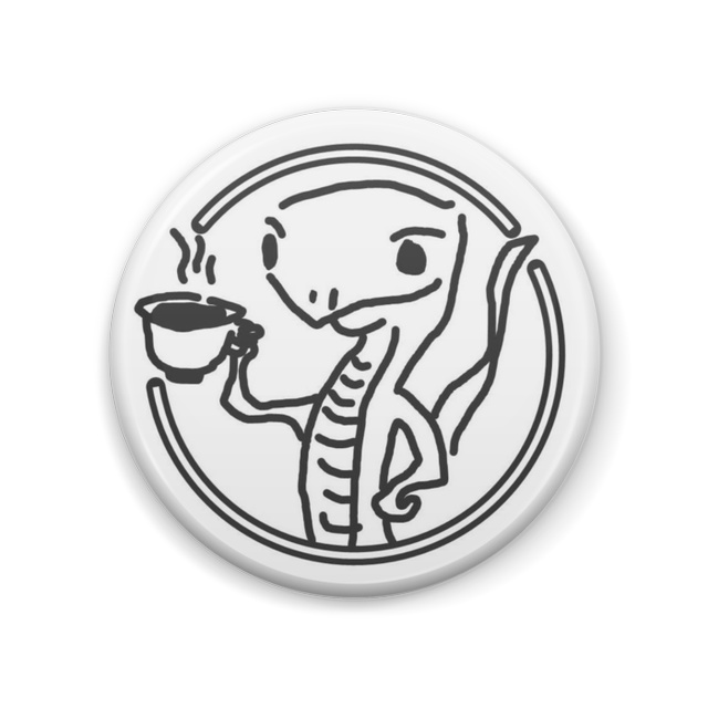 “とかげ珈琲店”オリジナル缶バッジ