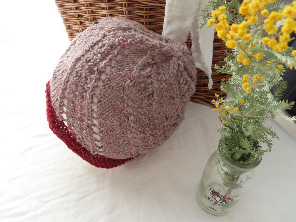 おおきいサイズのニット帽 ー よこさんの手作りニットシリーズ