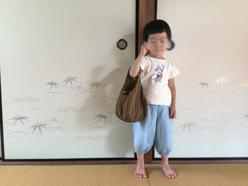 丸いシルエットが可愛い♡着物の反物をリメイクした“しずく型”バッグ