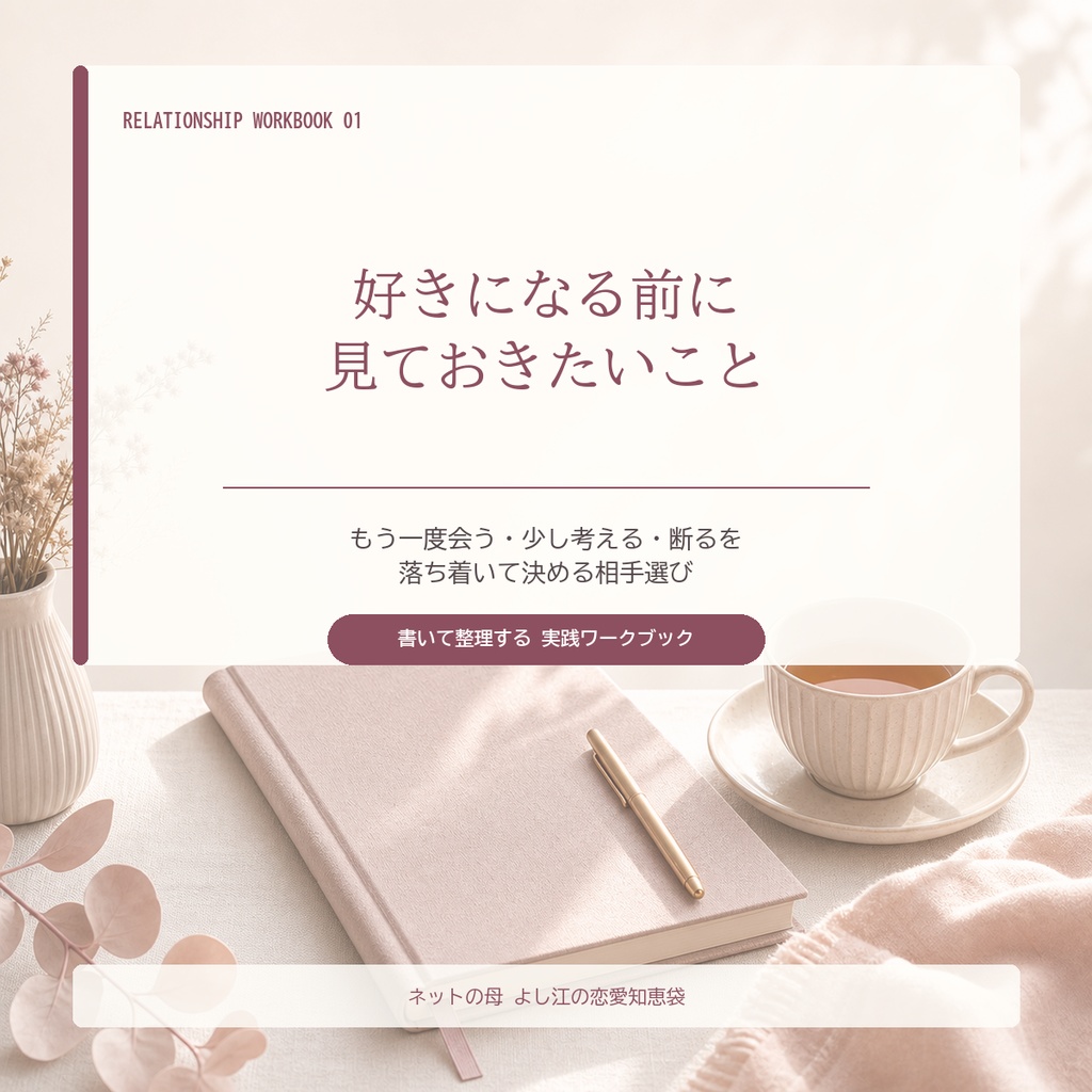 好きになる前に見ておきたいこと｜もう一度会う・少し考える・断るを落ち着いて決める相手選び