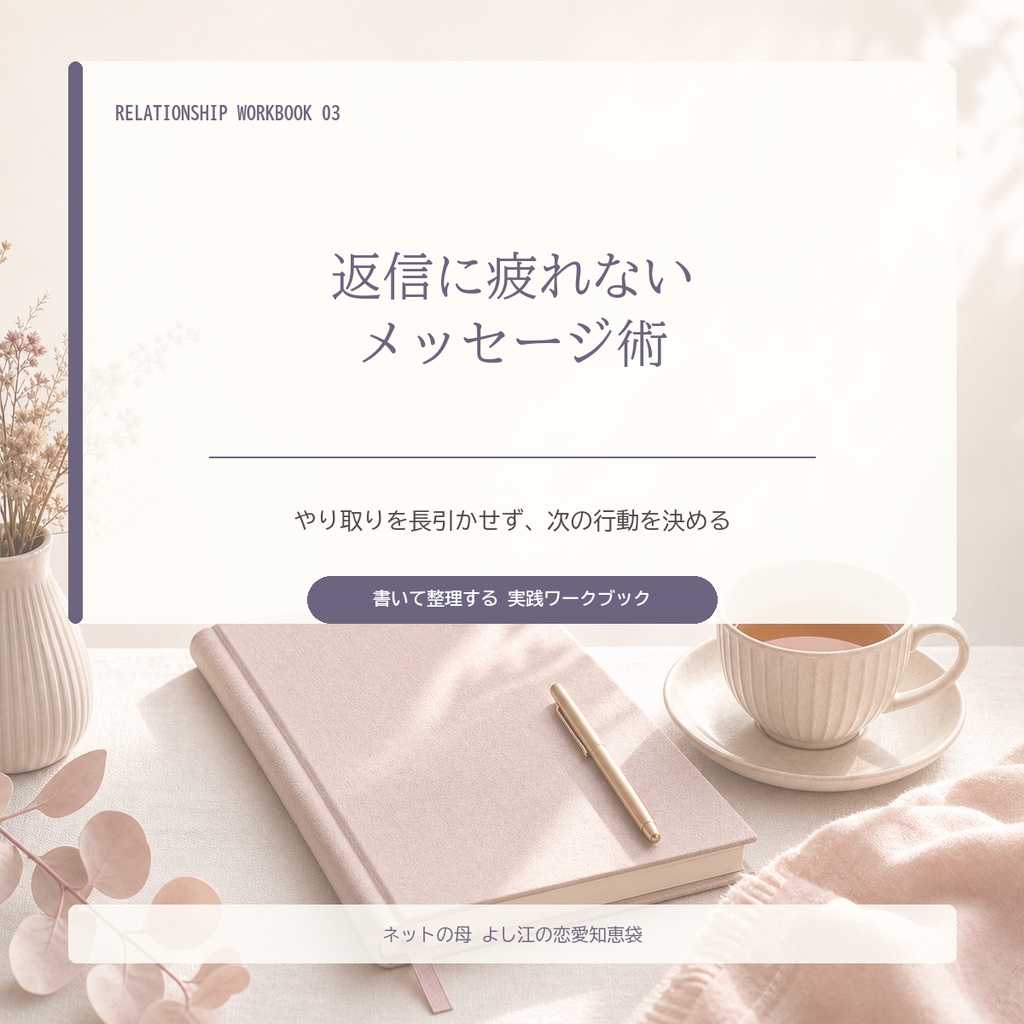 返信に疲れないメッセージ術|やり取りを長引かせず、もう一度会う・少し考える・断るを決める
