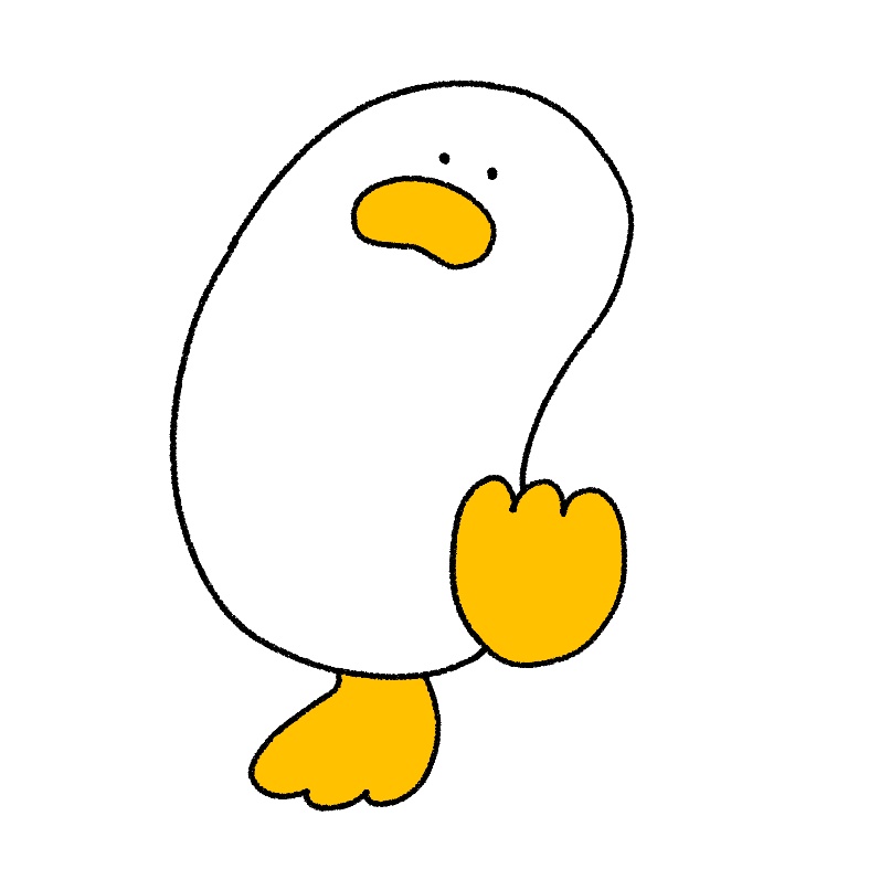 ルンルンキーホルダー(アヒルンルン)