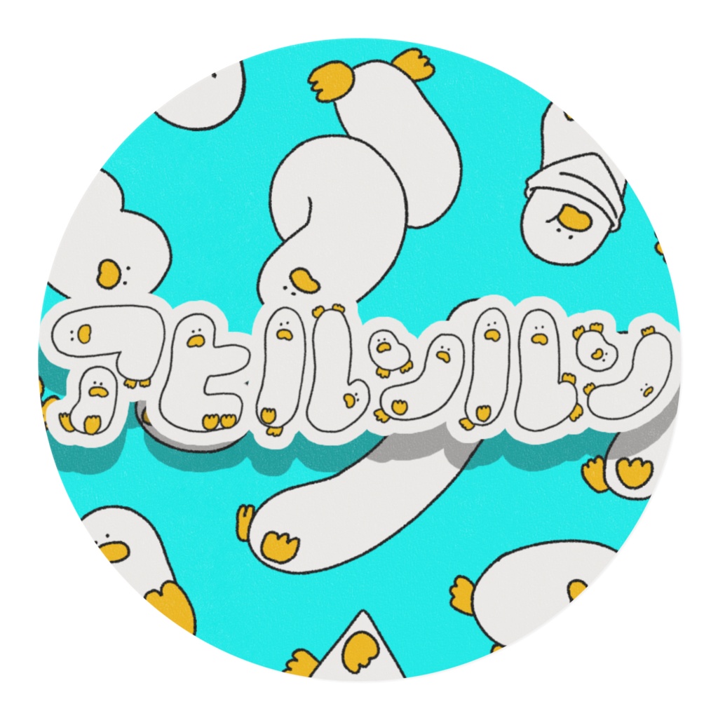 アヒルンルンの行進マスキングテープ(25mm幅)