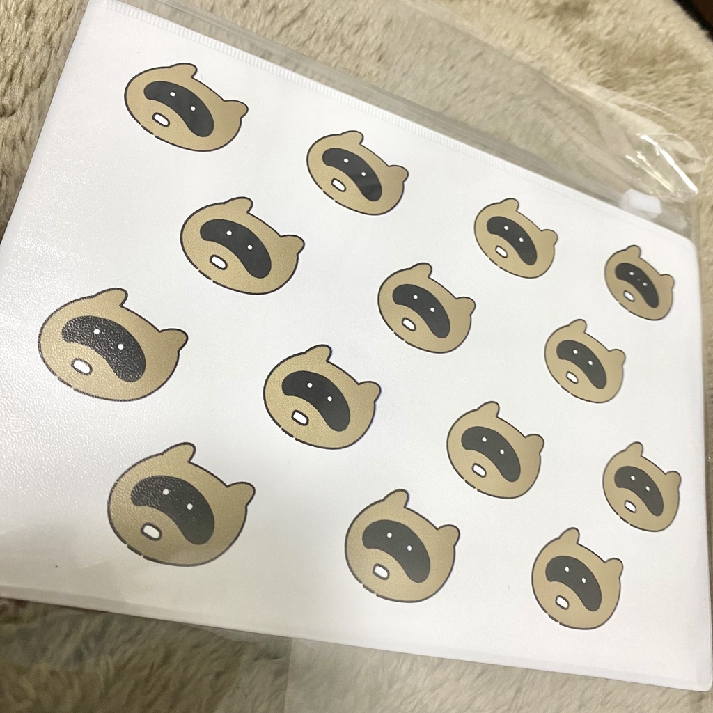 【フラットポーチ】ぶんぶく茶釜のたぬき