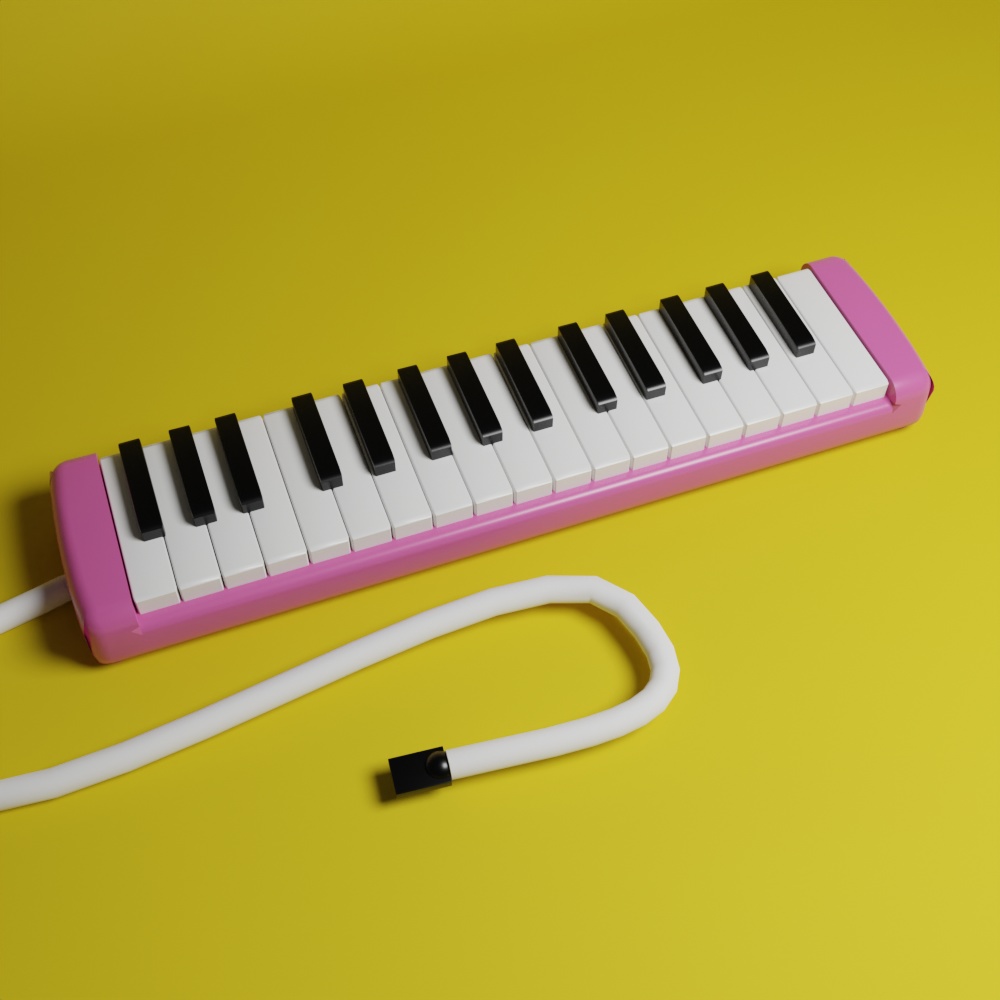 【3Dモデル】鍵盤ハーモニカ