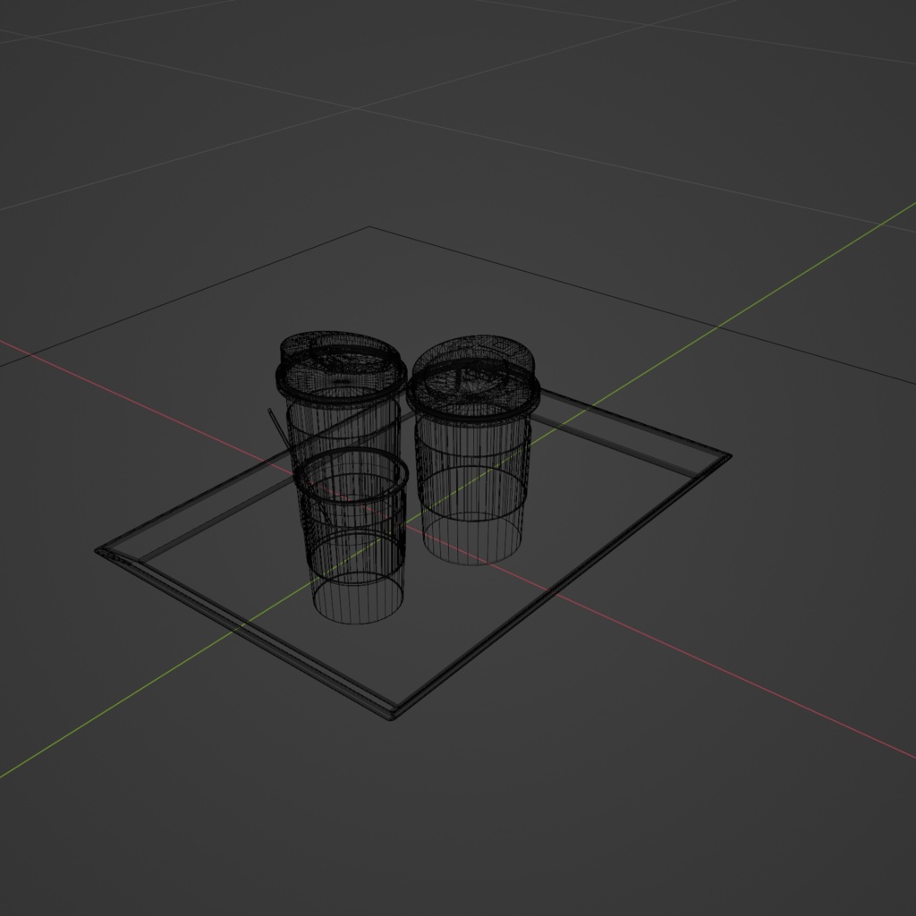 【3Dモデル】ちょっとおしゃれな紙コップ
