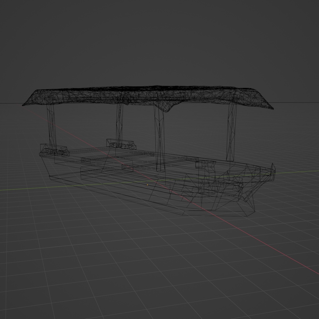 【3Dモデル】小さい船