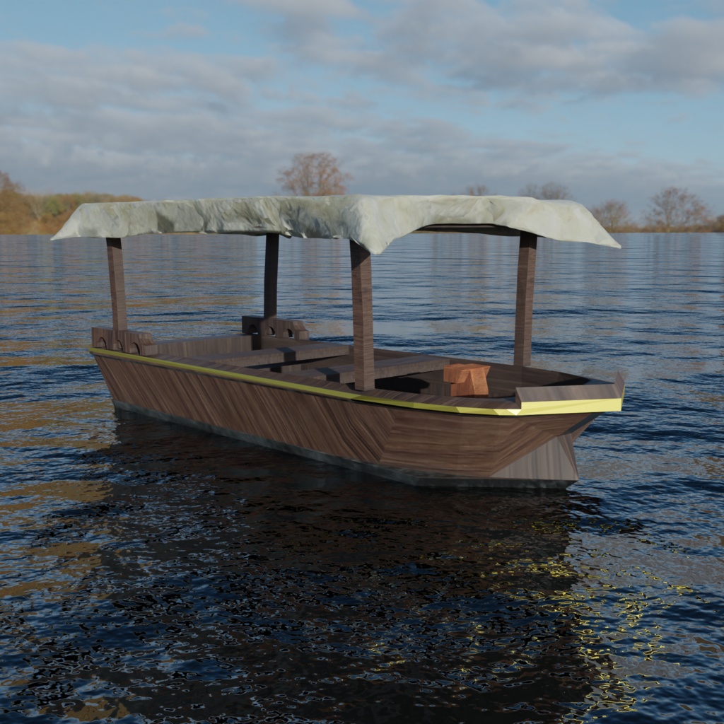 【3Dモデル】小さい船