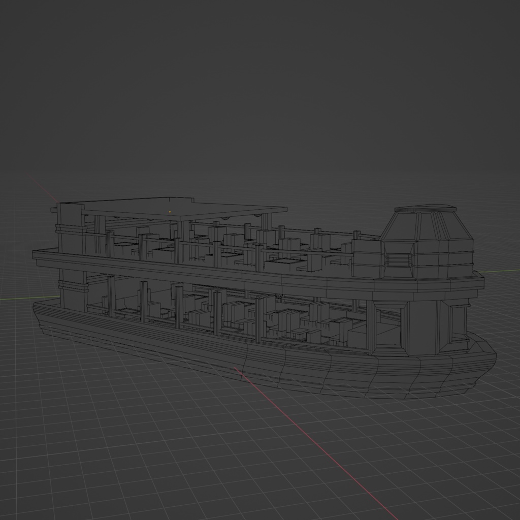 【3Dモデル】大きい船