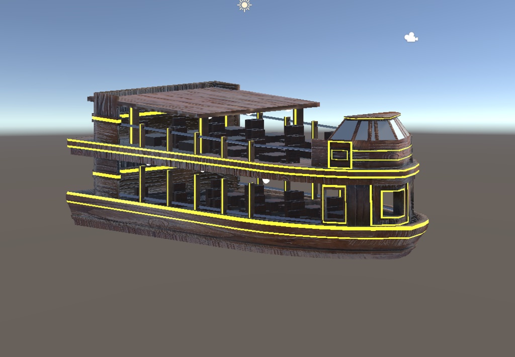 【3Dモデル】大きい船