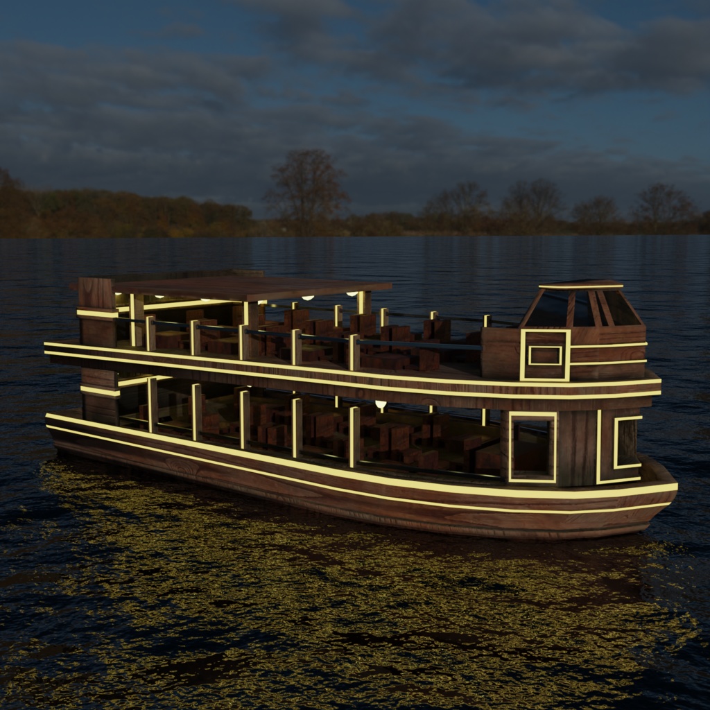 【3Dモデル】大きい船