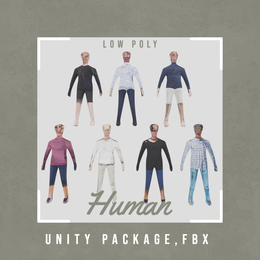 【3Dモデル】ローポリ人間