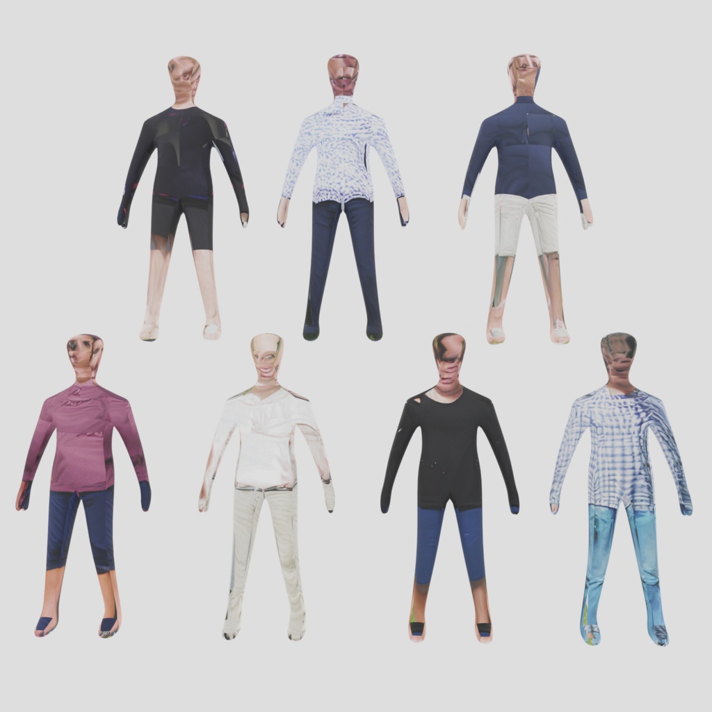 【3Dモデル】ローポリ人間