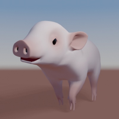 ブタさん@Blender