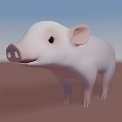 ブタさん@Blender