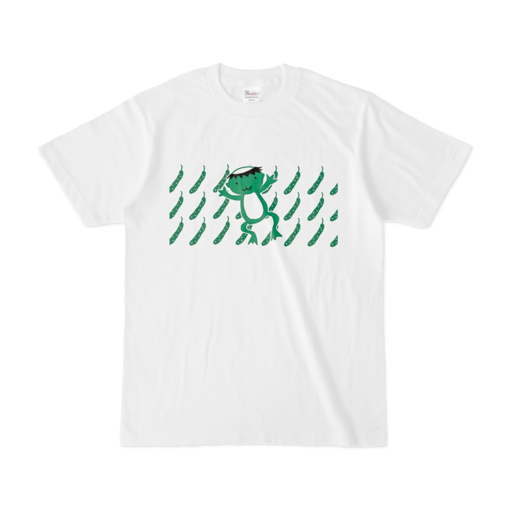 かぱおさんTシャツ　しろ