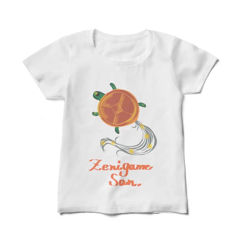 銭亀さん レディースTシャツ