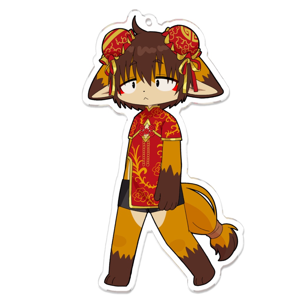 ミニなこちゃんアクリルキーホルダー（絵：こなざらめ）