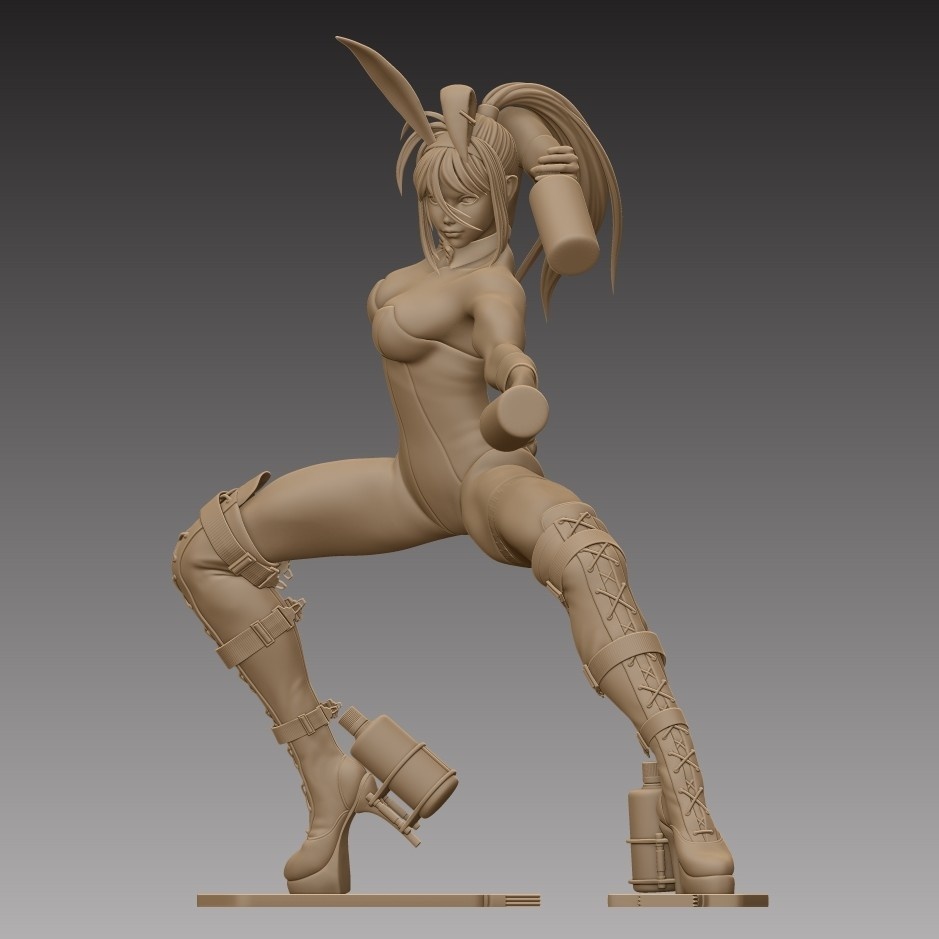兎美ショーコverプリントバトルSTLデータ