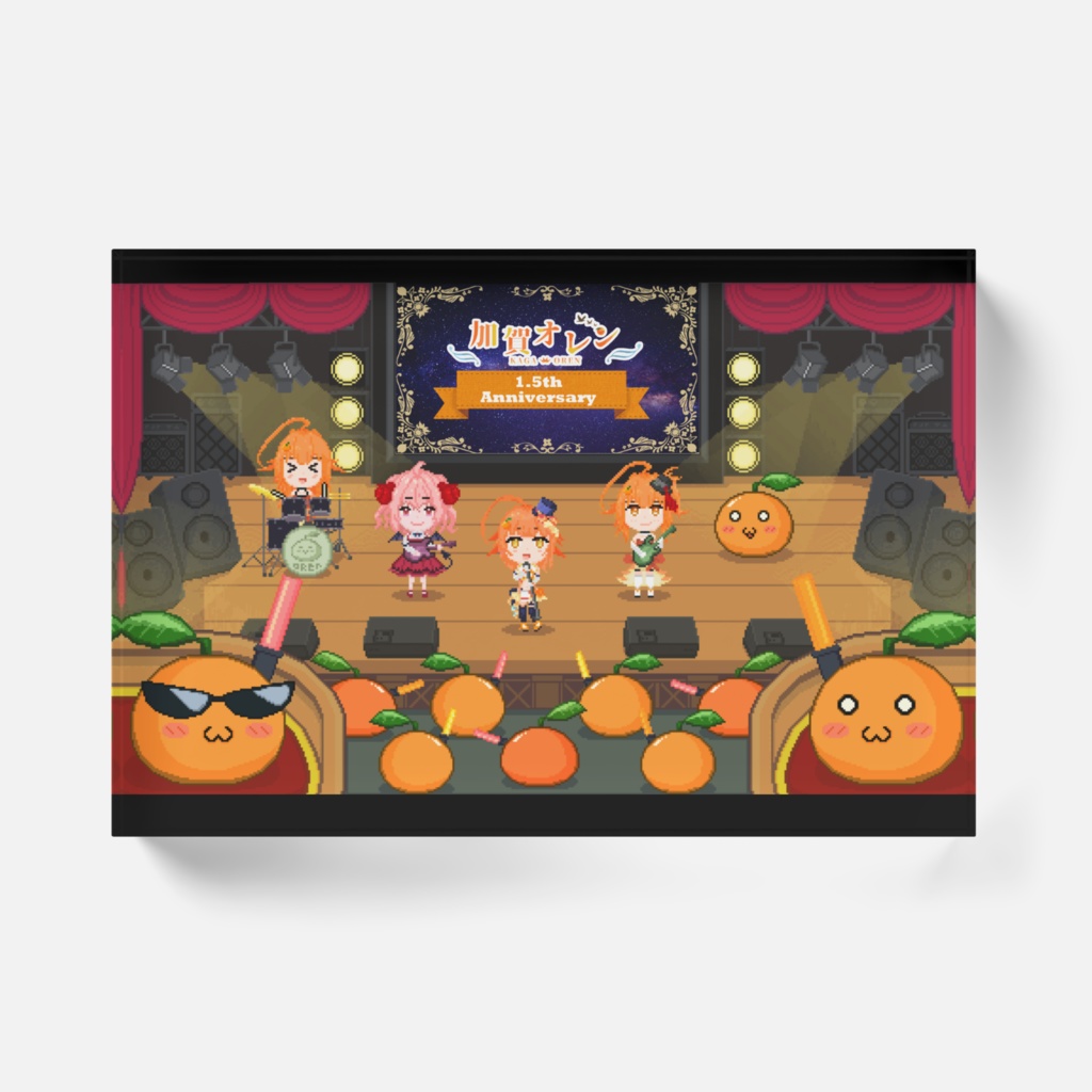 1.5th anniversary acrylic block