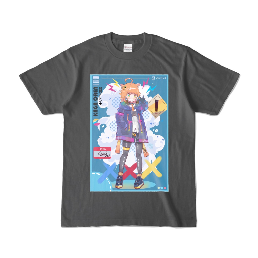 Jacket T-shirt【Charcoal】