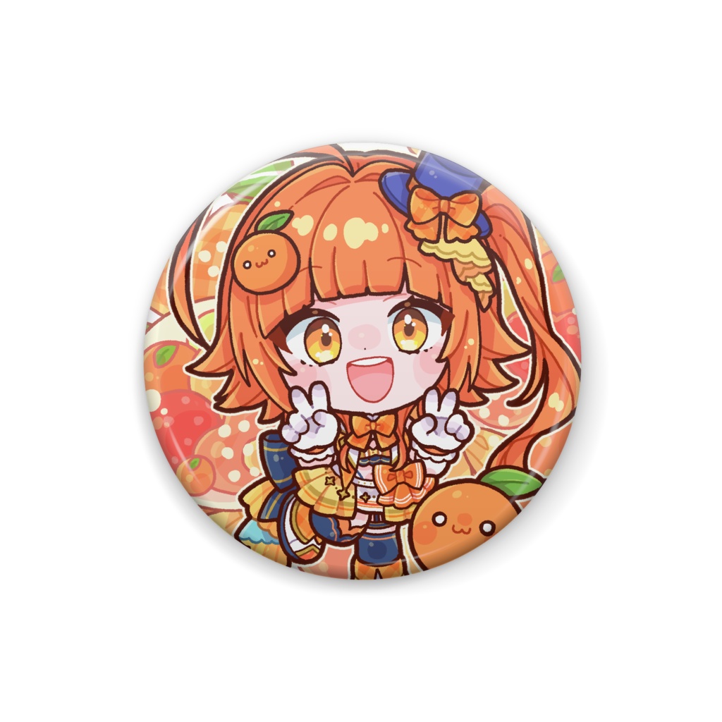 【Idol】Chibi orange badge