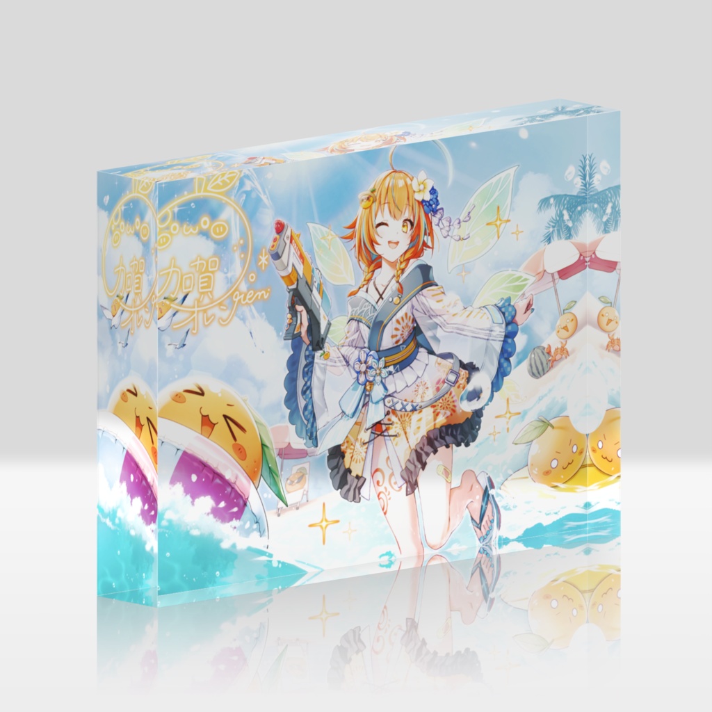 summer acrylic block【braid】