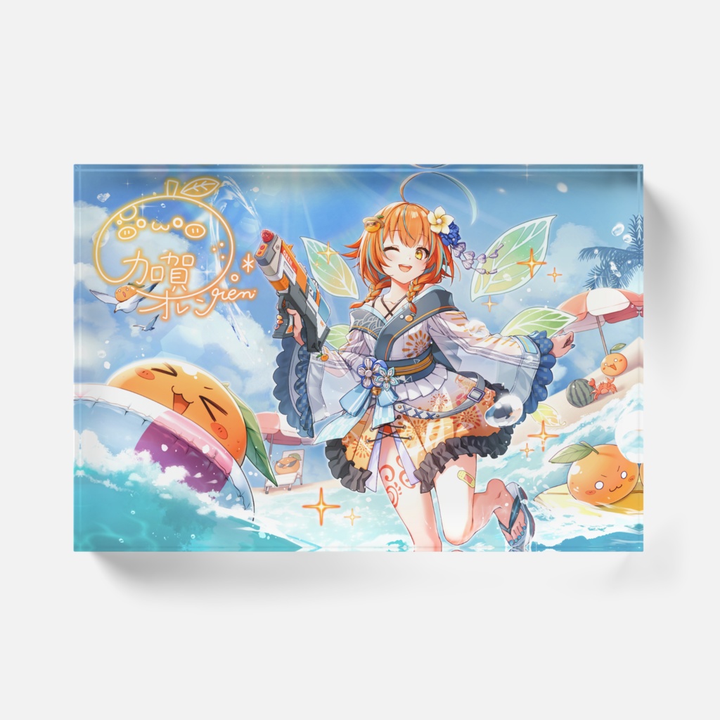 summer acrylic block【braid】