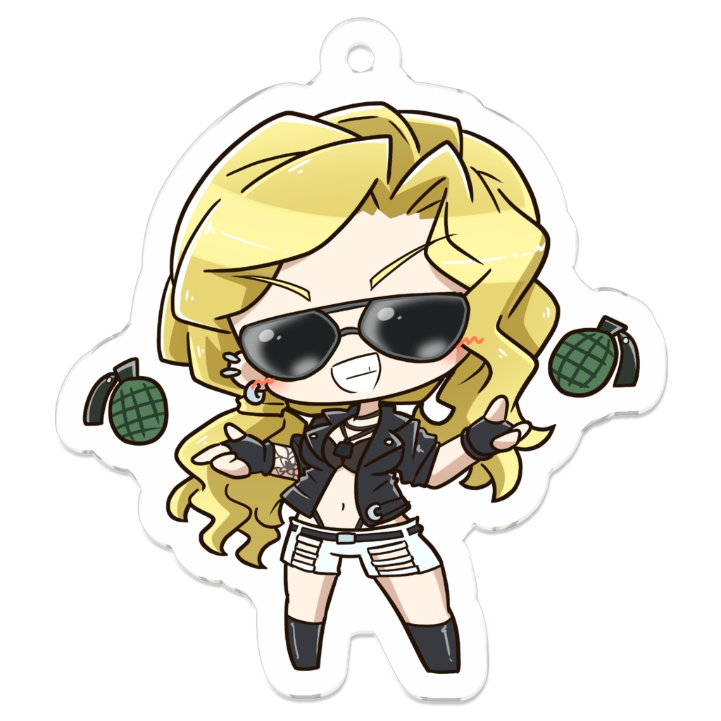 Bombshell Grenades Keychain ♡ Art by アシモ953