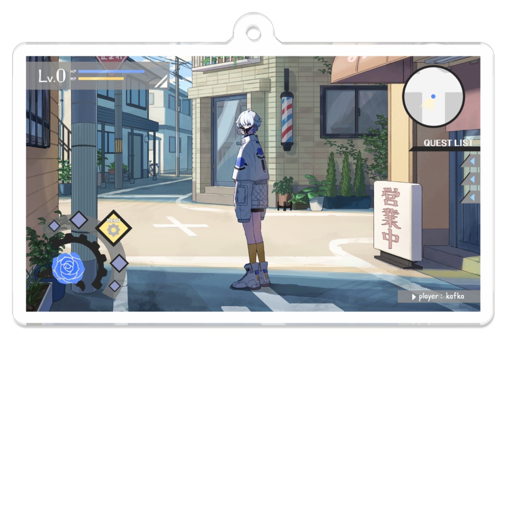 ふかせかふか一枚絵アクリルキーホルダー