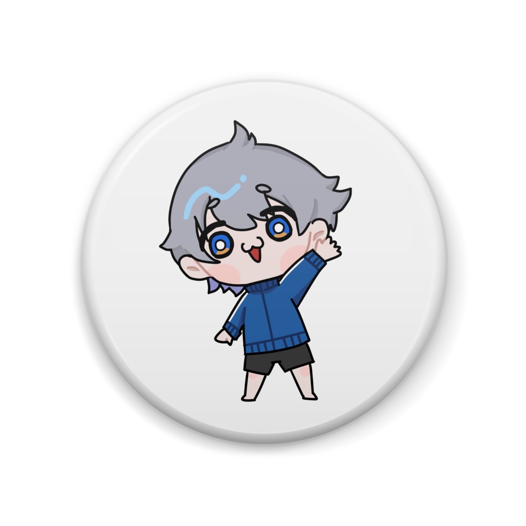 ふかせかふかの手描きイラスト缶バッジ