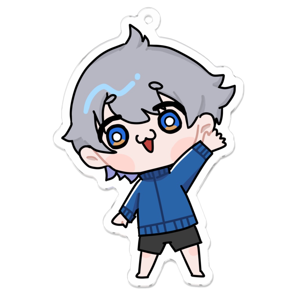 ふかせかふかの手描きイラストアクリルキーホルダー