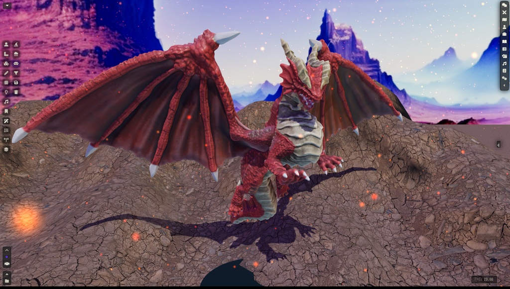 【FreeDL】レッド・ドラゴン3Dモデル【ダンドラ】