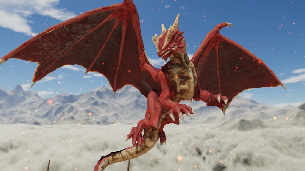 【FreeDL】レッド・ドラゴン3Dモデル②【ダンドラ】