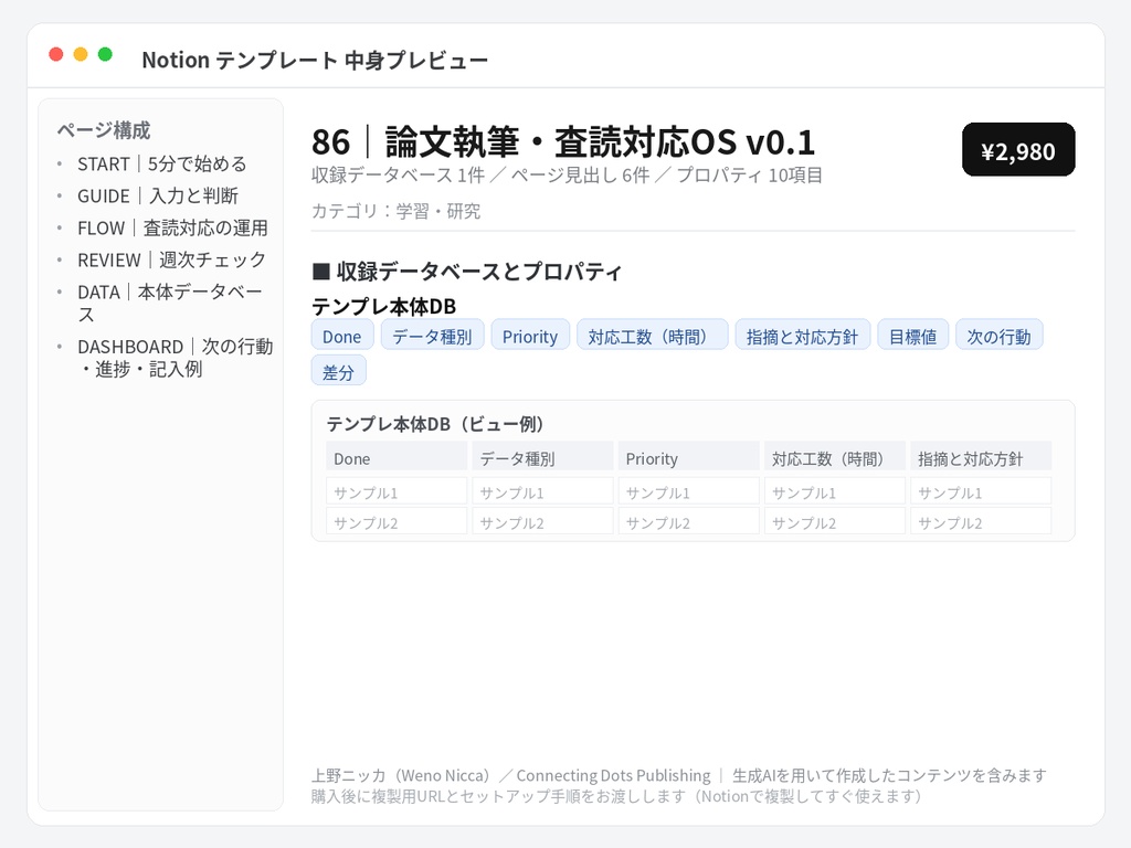 論文執筆・査読対応OS v0.1
