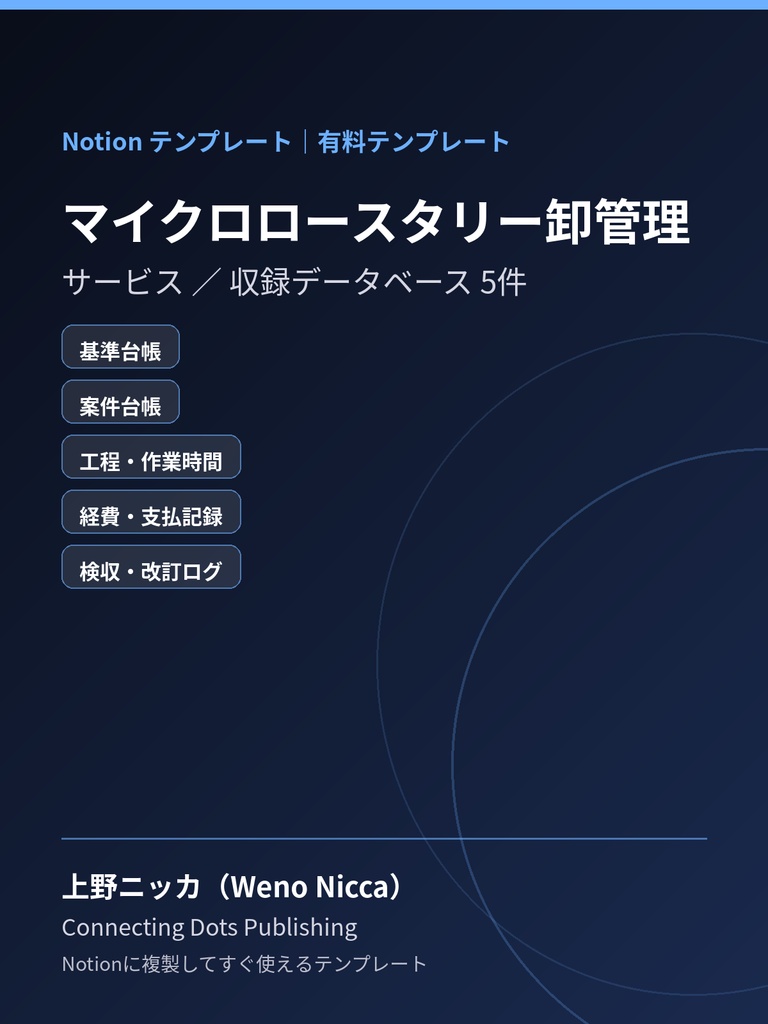 マイクロロースタリー卸管理｜Notionテンプレート